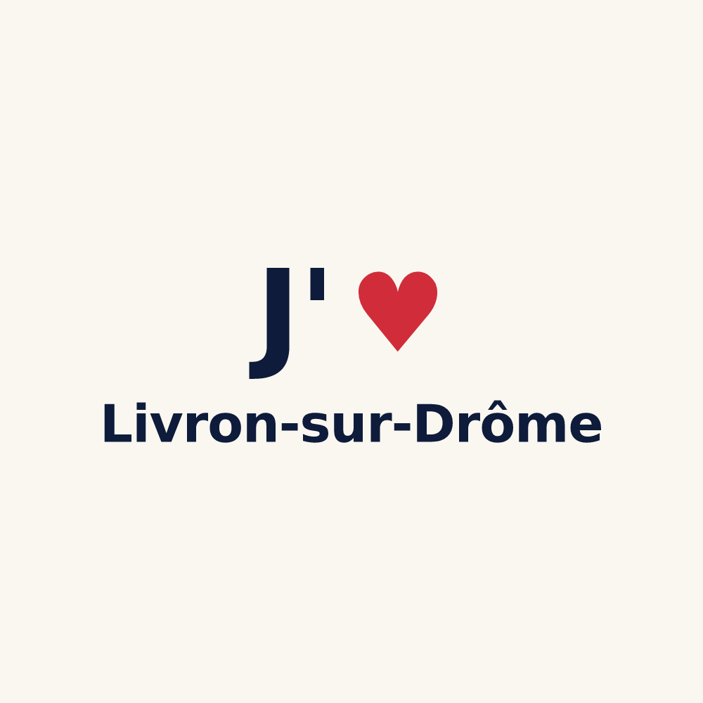 Tasse personnalisée Livron-sur-Drôme — design J'aime Livron-sur-Drôme