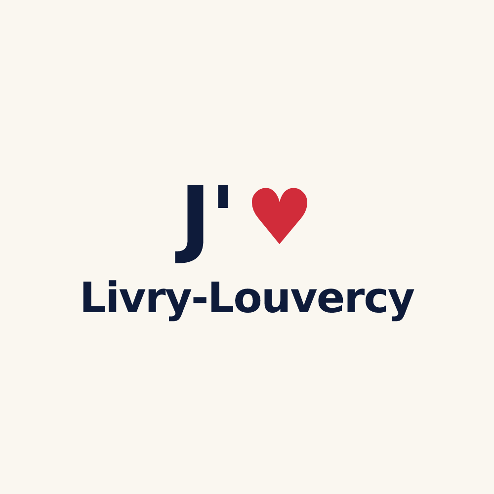 Tasse personnalisée Livry-Louvercy — design J'aime Livry-Louvercy