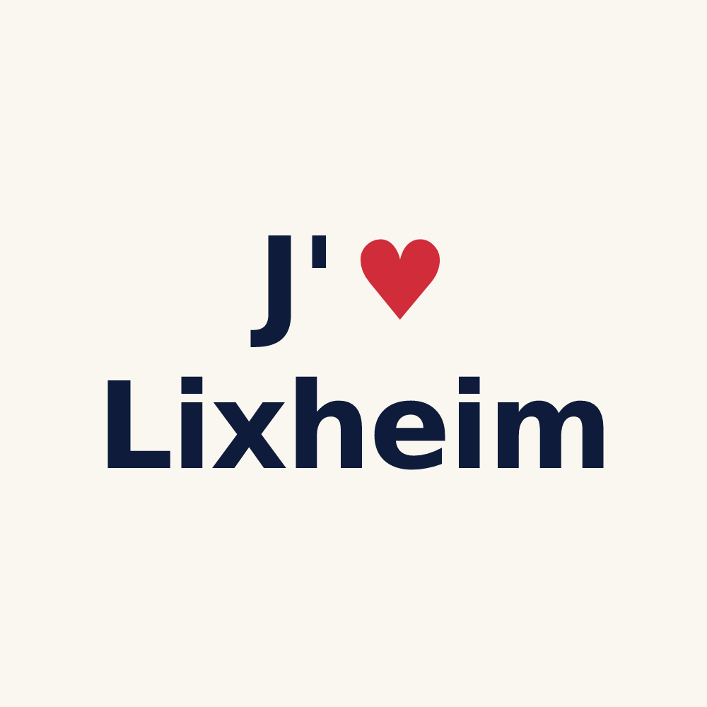 Tasse personnalisée Lixheim — design J'aime Lixheim