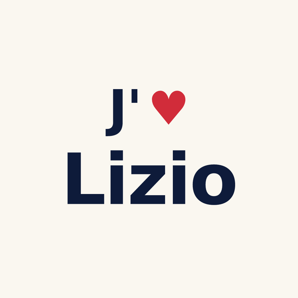 Tasse personnalisée Lizio — design J'aime Lizio