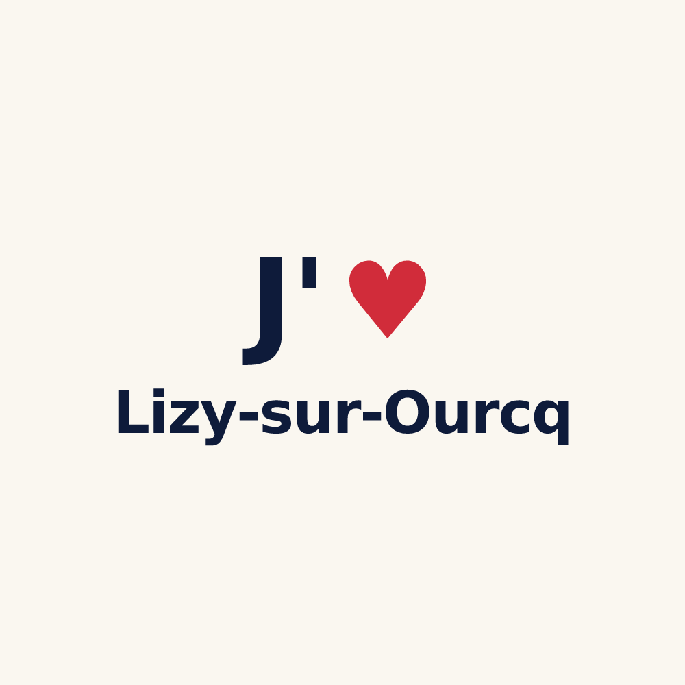 Tasse personnalisée Lizy-sur-Ourcq — design J'aime Lizy-sur-Ourcq