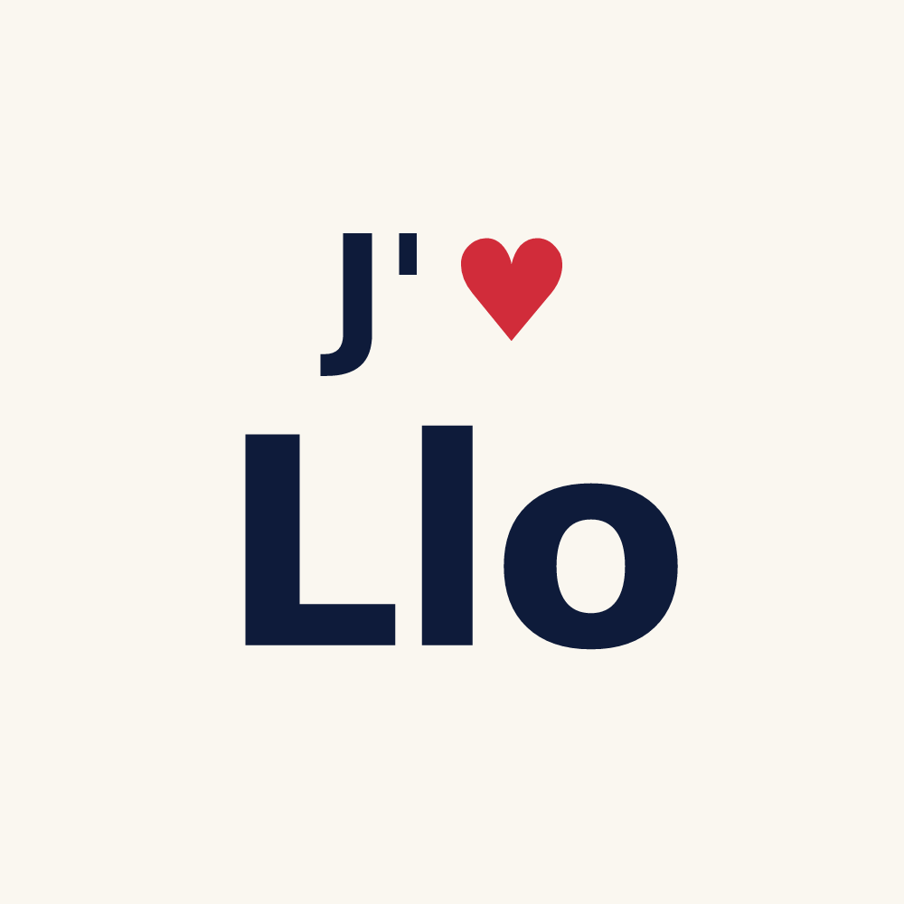 Tasse personnalisée Llo — design J'aime Llo