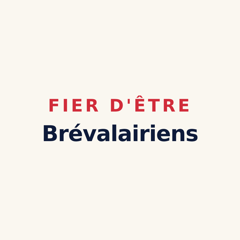 Tasse « Fier d'être Brévalairiens » — design pour Loc-Brévalaire