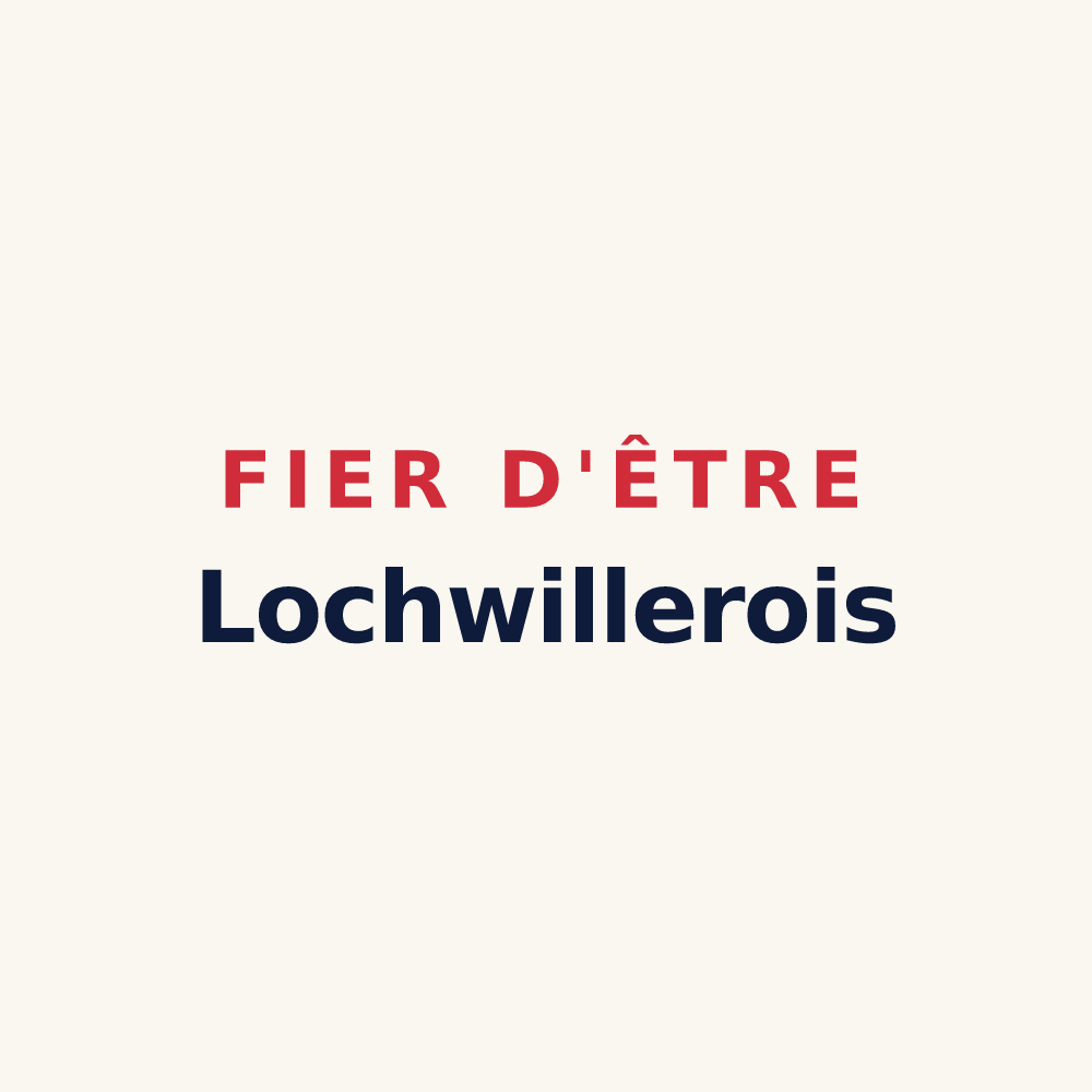 Tasse « Fier d'être Lochwillerois » — design pour Lochwiller