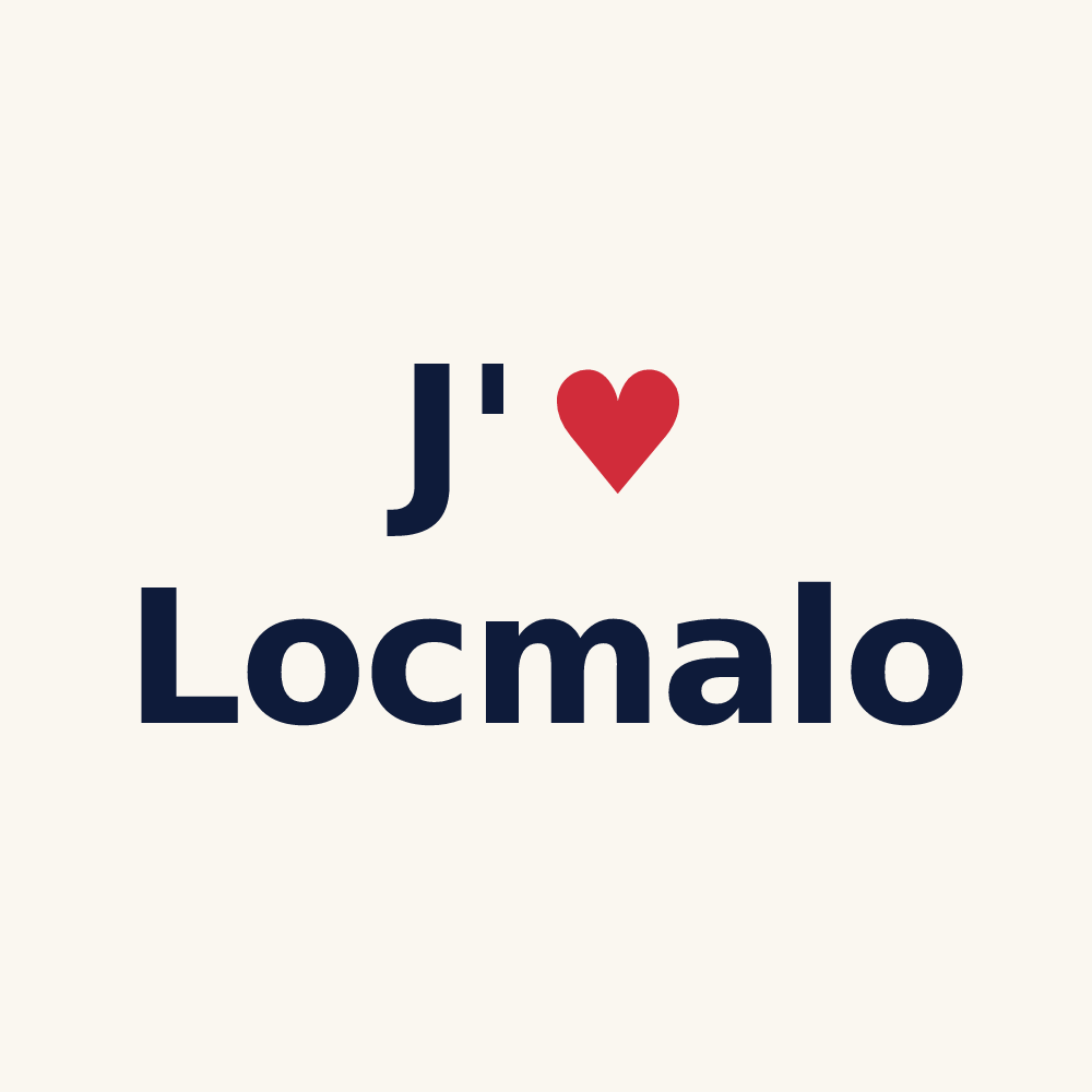 Tasse personnalisée Locmalo — design J'aime Locmalo