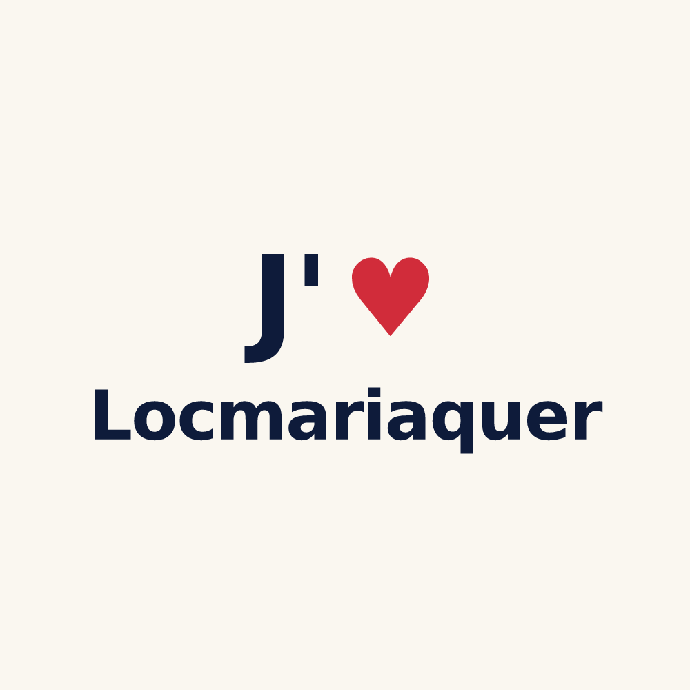 Tasse personnalisée Locmariaquer — design J'aime Locmariaquer
