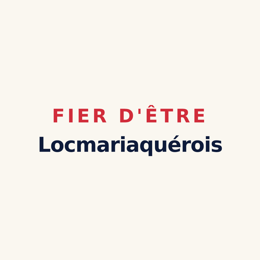 Tasse « Fier d'être Locmariaquérois » — design pour Locmariaquer