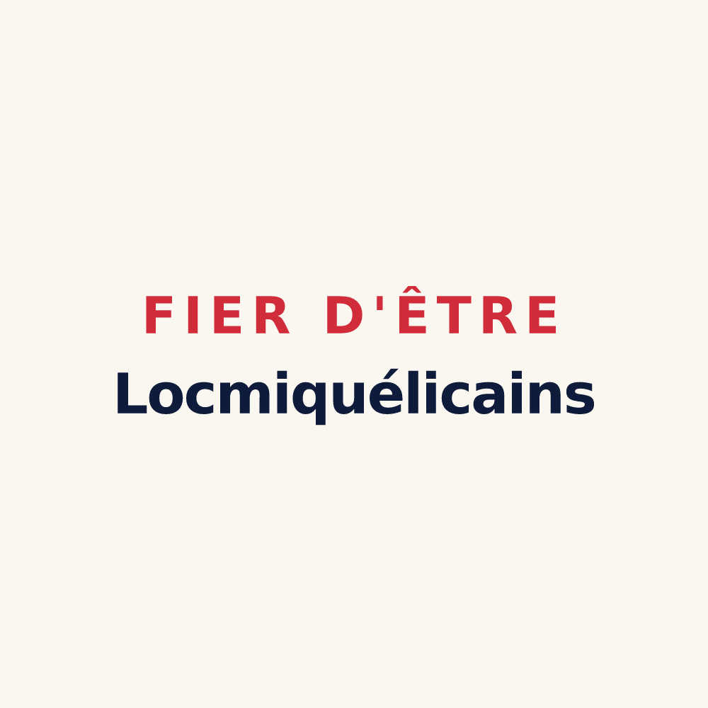 Tasse « Fier d'être Locmiquélicains » — design pour Locmiquélic