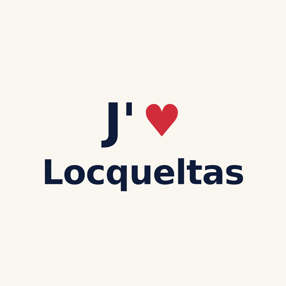 Tasse personnalisée Locqueltas — design J'aime Locqueltas
