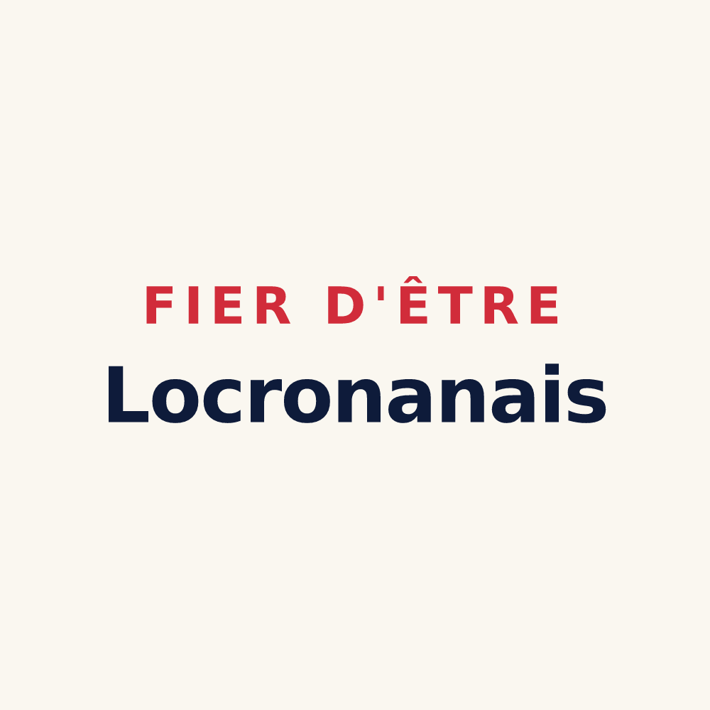 Tasse « Fier d'être Locronanais » — design pour Locronan