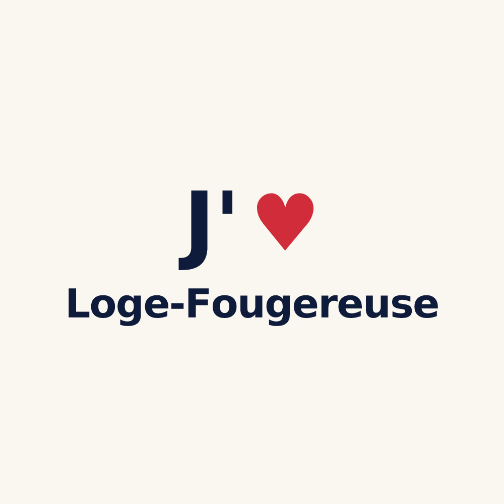 Tasse personnalisée Loge-Fougereuse — design J'aime Loge-Fougereuse