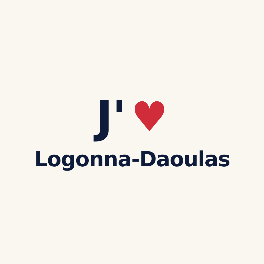 Tasse personnalisée Logonna-Daoulas — design J'aime Logonna-Daoulas