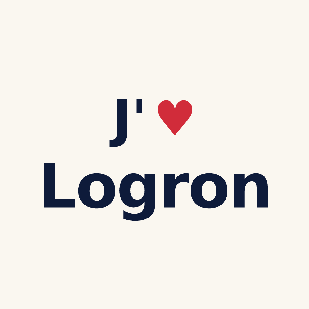 Tasse personnalisée Logron — design J'aime Logron