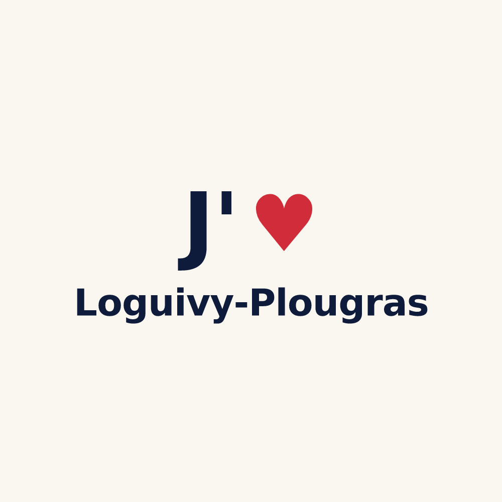 Tasse personnalisée Loguivy-Plougras — design J'aime Loguivy-Plougras