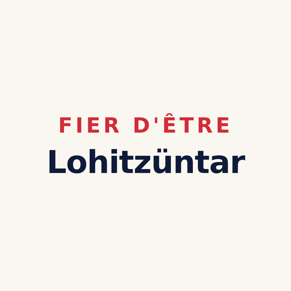 Tasse « Fier d'être Lohitzüntar » — design pour Lohitzun-Oyhercq