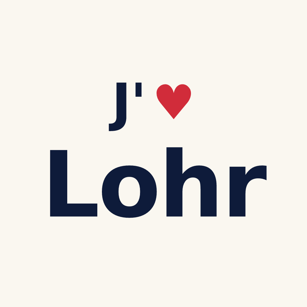 Tasse personnalisée Lohr — design J'aime Lohr