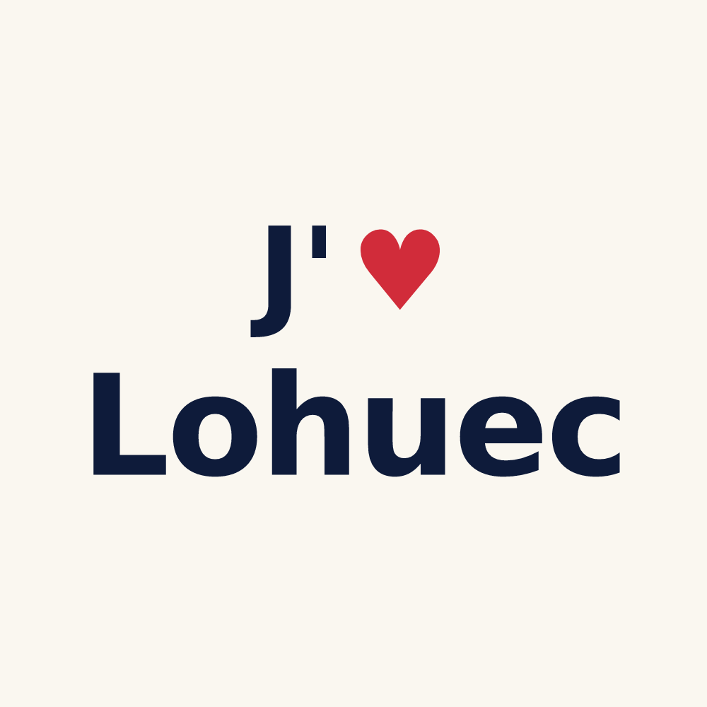 Tasse personnalisée Lohuec — design J'aime Lohuec