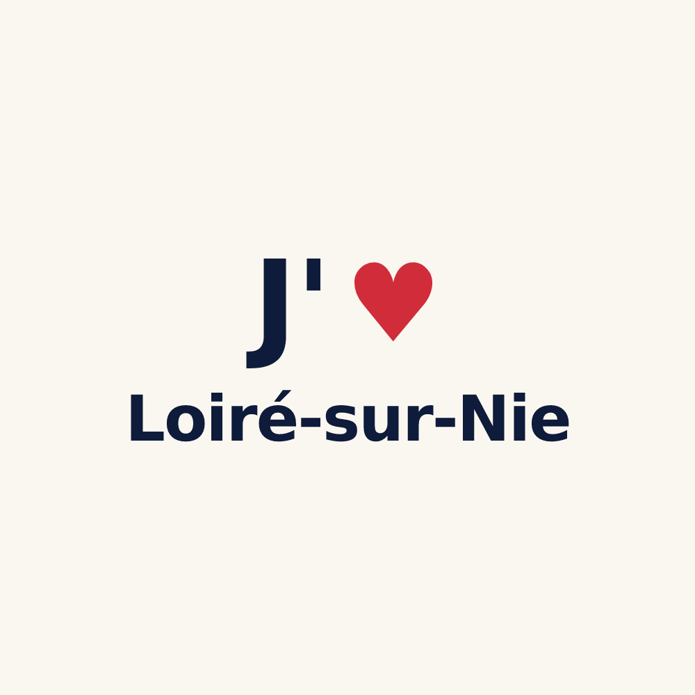Tasse personnalisée Loiré-sur-Nie — design J'aime Loiré-sur-Nie