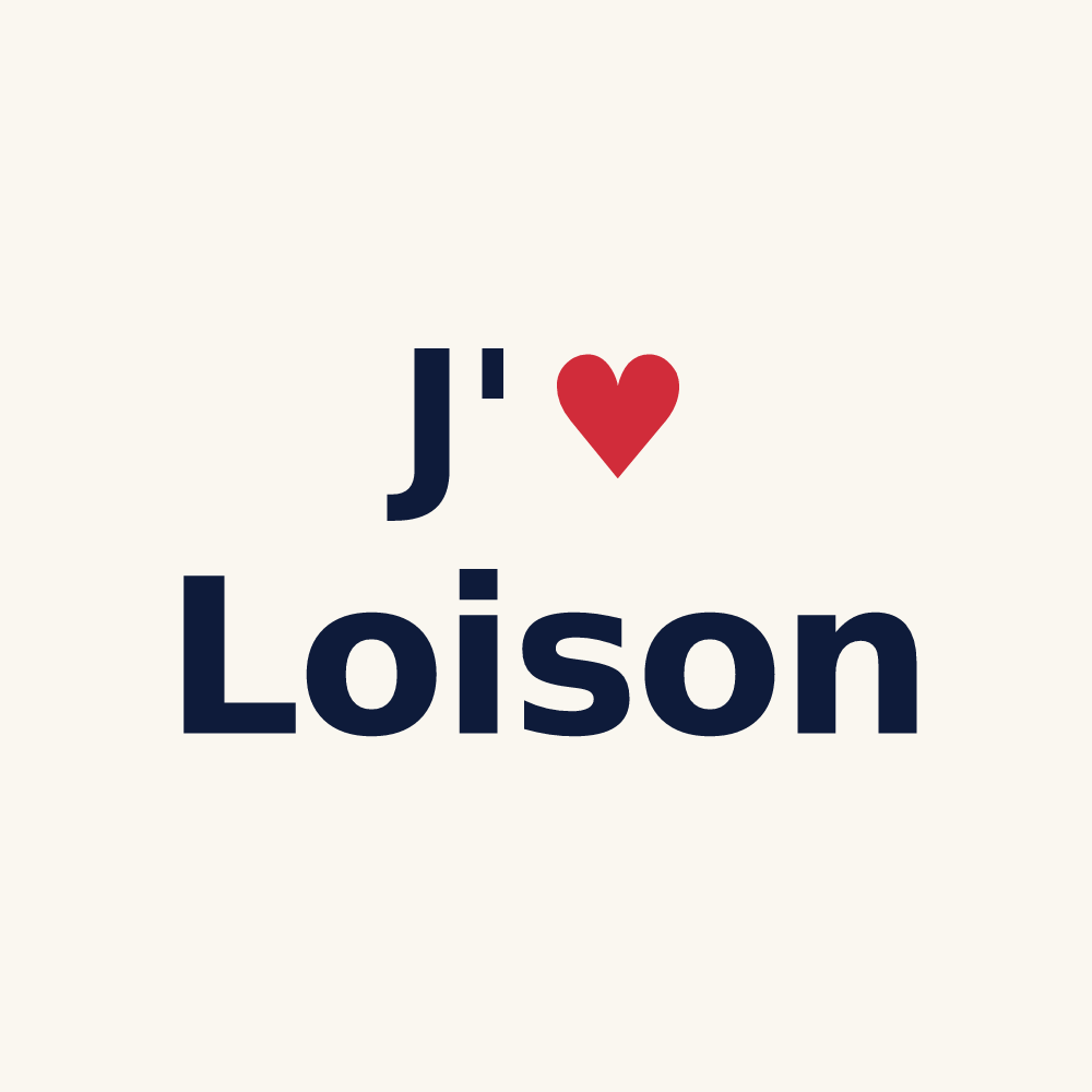 Tasse personnalisée Loison — design J'aime Loison