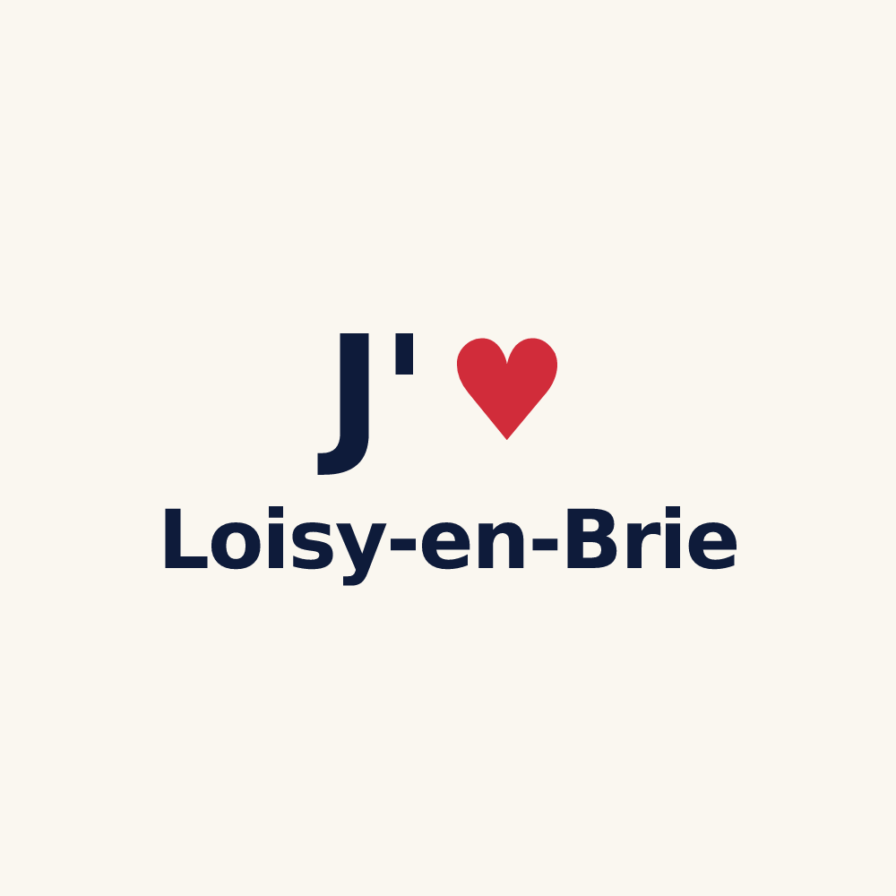 Tasse personnalisée Loisy-en-Brie — design J'aime Loisy-en-Brie