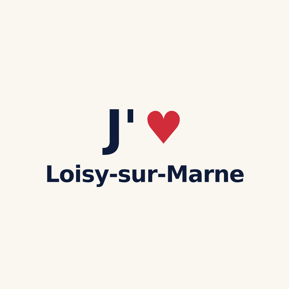 Tasse personnalisée Loisy-sur-Marne — design J'aime Loisy-sur-Marne