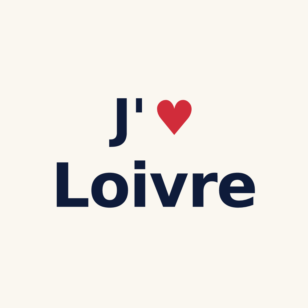 Tasse personnalisée Loivre — design J'aime Loivre