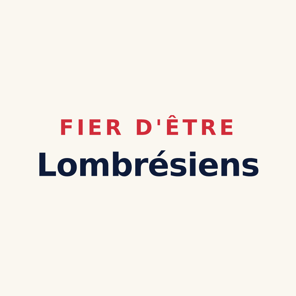 Tasse « Fier d'être Lombrésiens » — design pour Lombrès