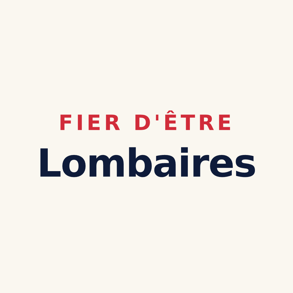 Tasse « Fier d'être Lombaires » — design pour Lombreuil