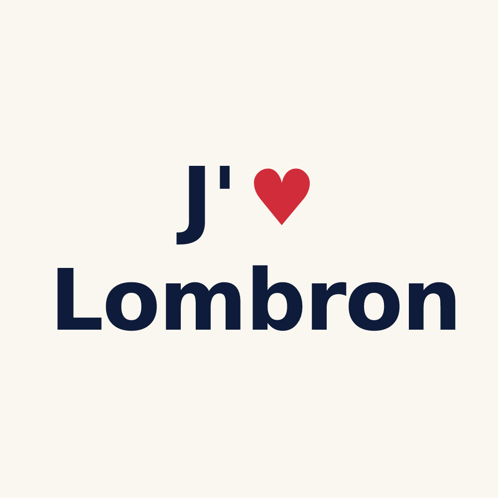 Tasse personnalisée Lombron — design J'aime Lombron