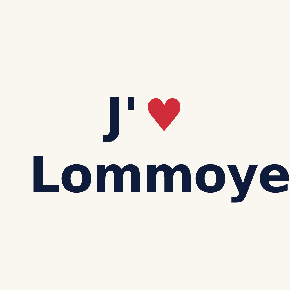 Tasse personnalisée Lommoye — design J'aime Lommoye