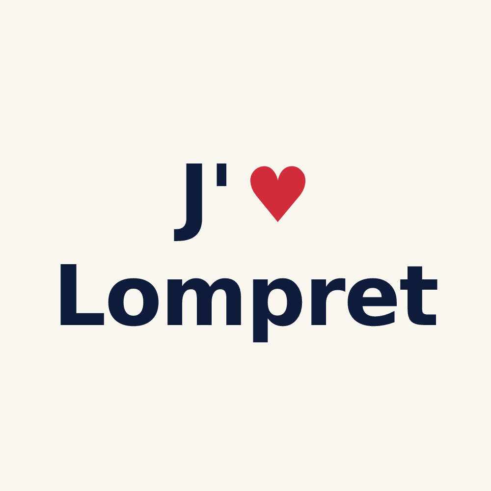 Tasse personnalisée Lompret — design J'aime Lompret