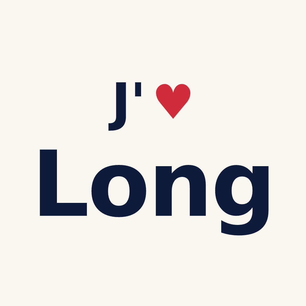Tasse personnalisée Long — design J'aime Long