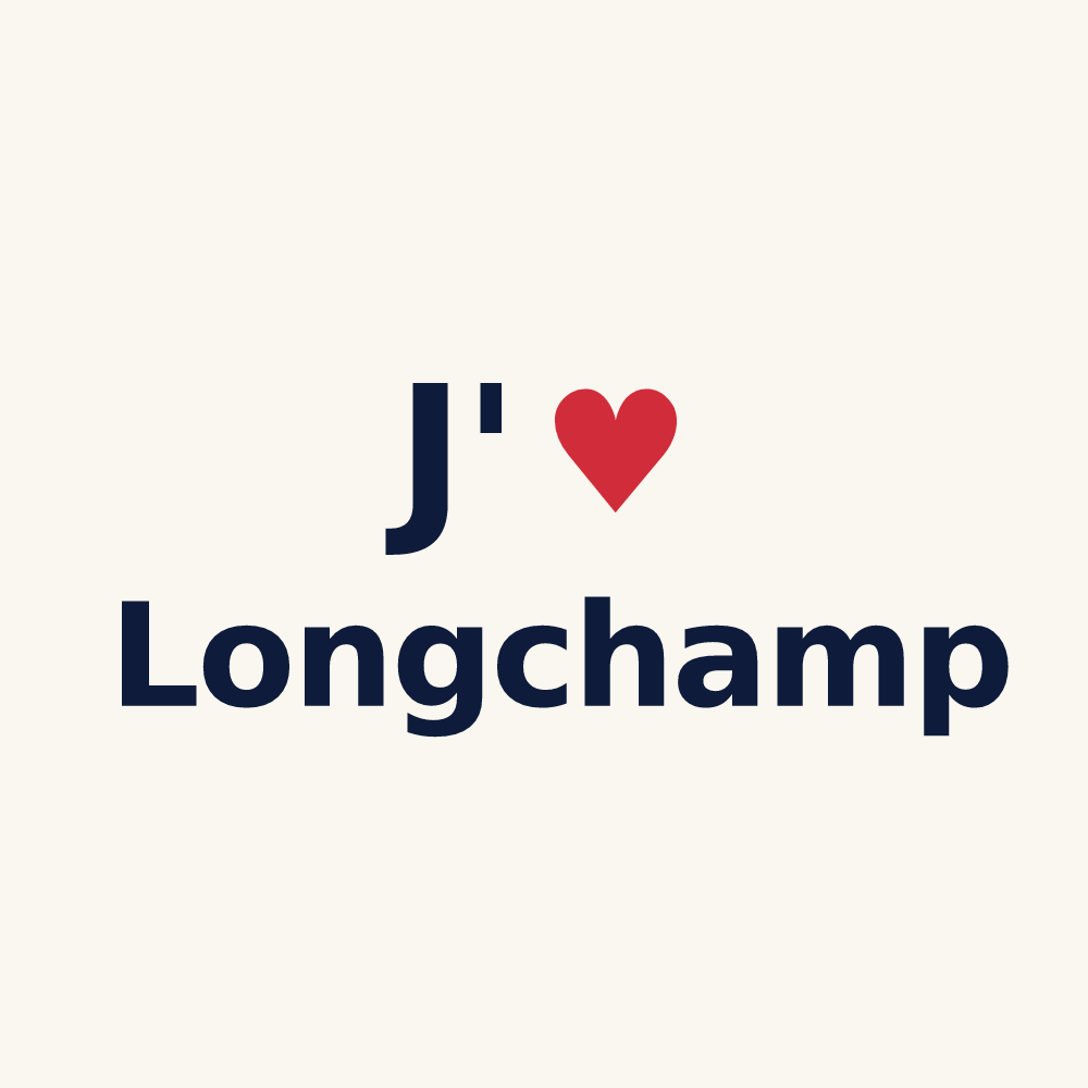 Tasse personnalisée Longchamp — design J'aime Longchamp