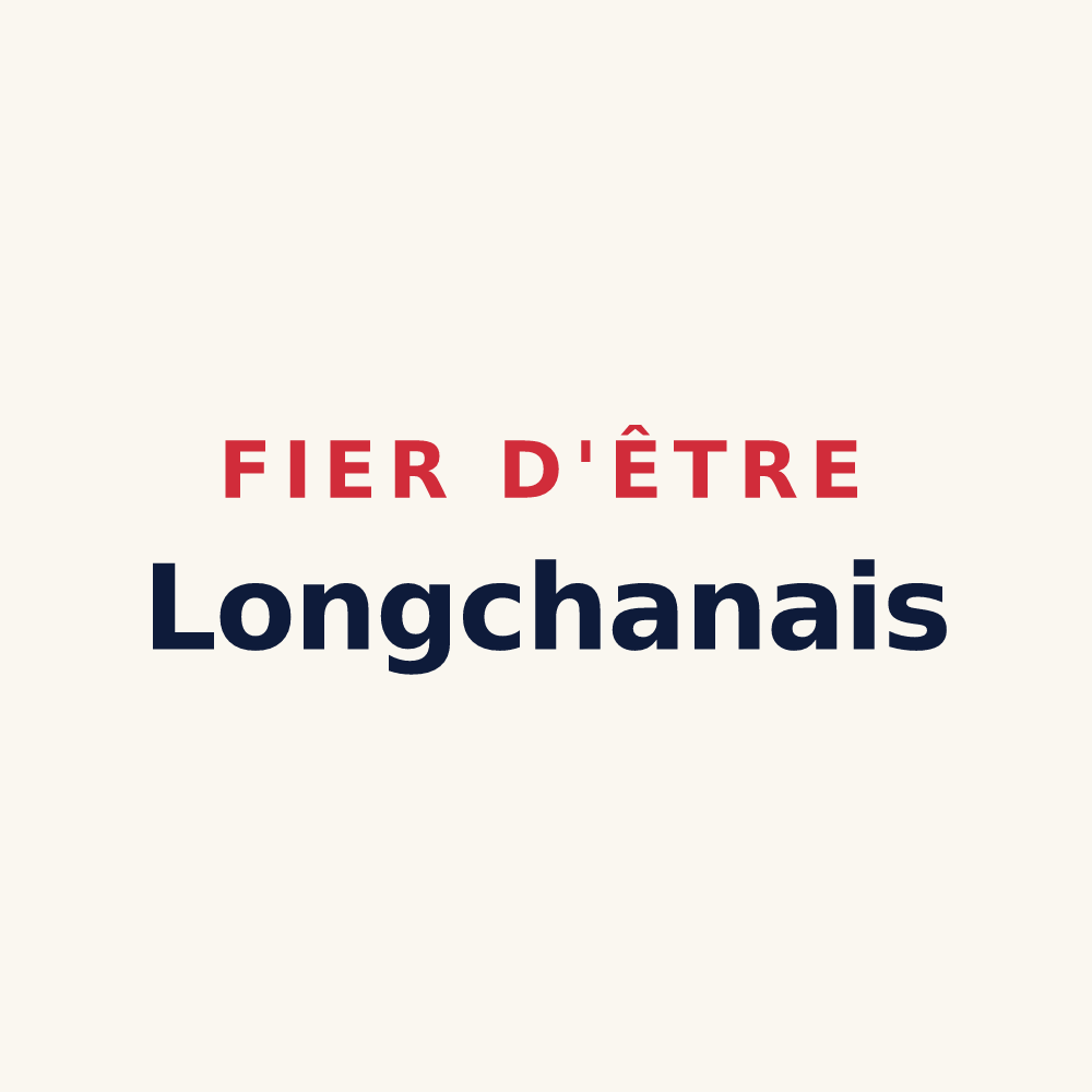 Tasse « Fier d'être Longchanais » — design pour Longchamp-sous-Châtenois