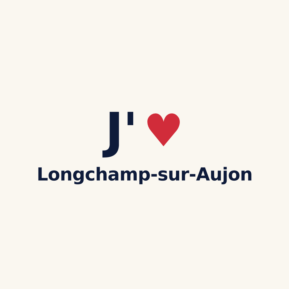 Tasse personnalisée Longchamp-sur-Aujon — design J'aime Longchamp-sur-Aujon