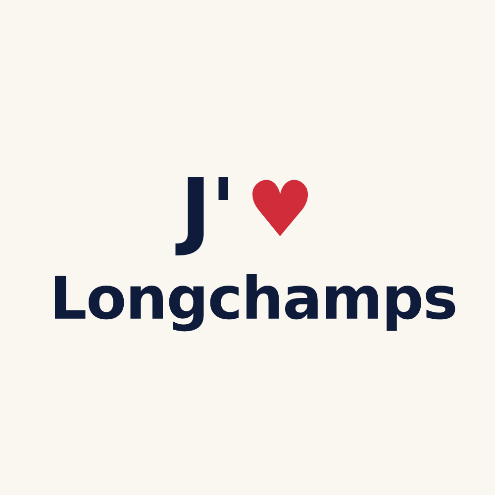 Tasse personnalisée Longchamps — design J'aime Longchamps