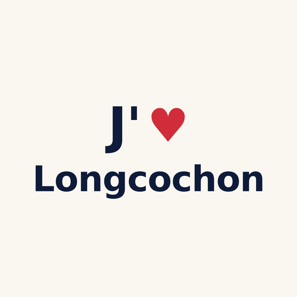 Tasse personnalisée Longcochon — design J'aime Longcochon