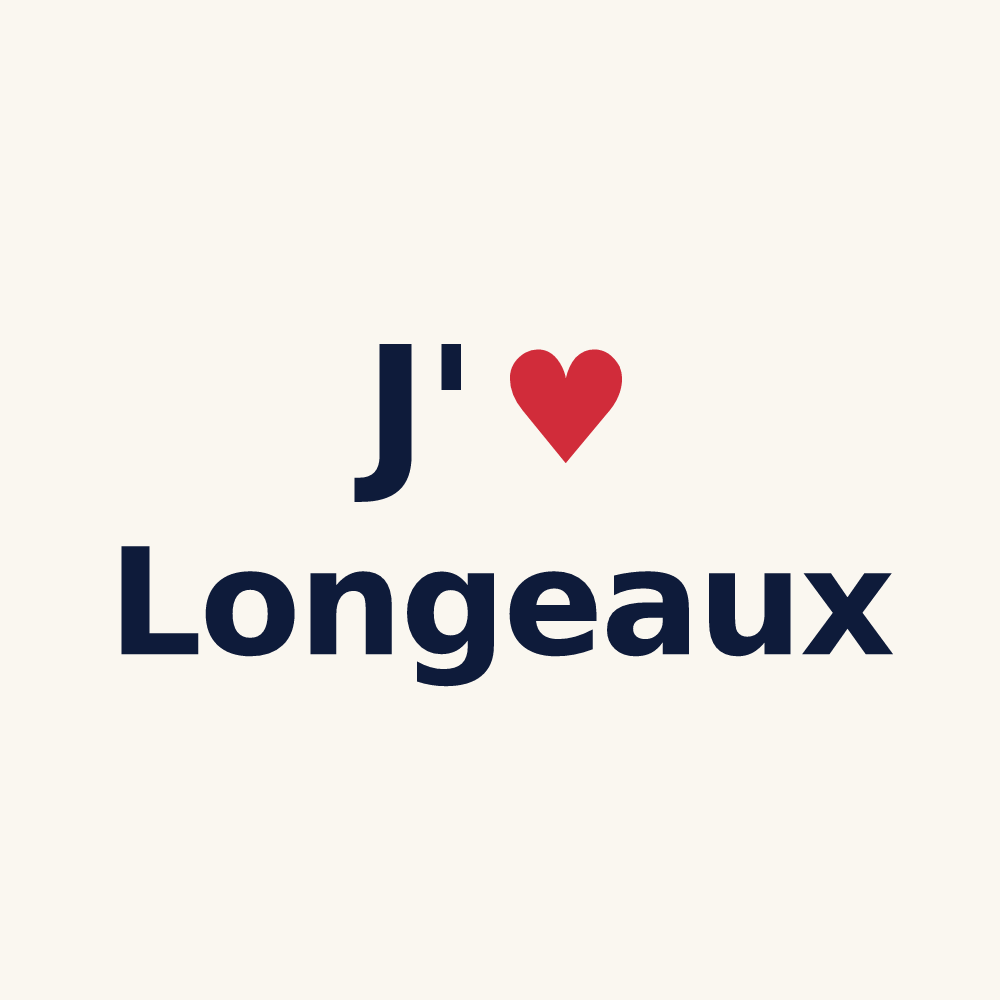 Tasse personnalisée Longeaux — design J'aime Longeaux