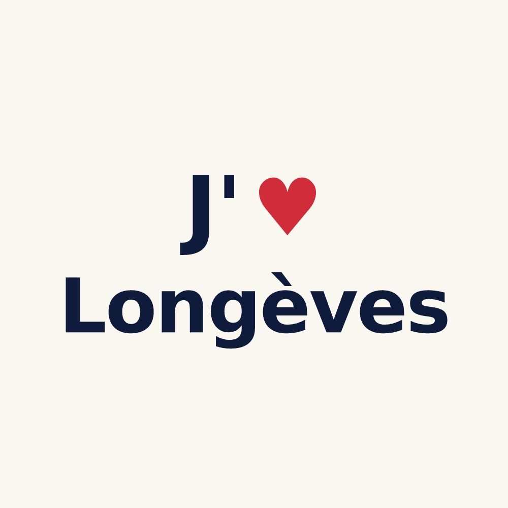 Tasse personnalisée Longèves — design J'aime Longèves