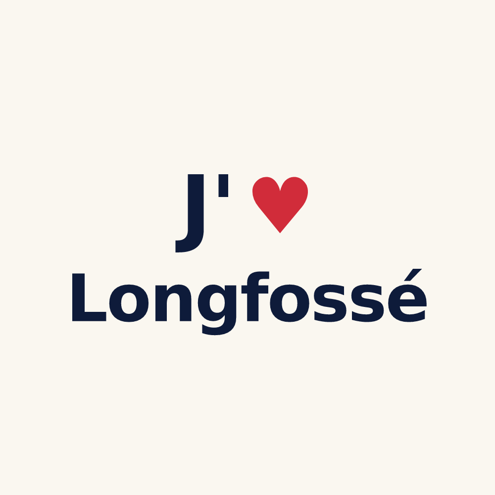 Tasse personnalisée Longfossé — design J'aime Longfossé