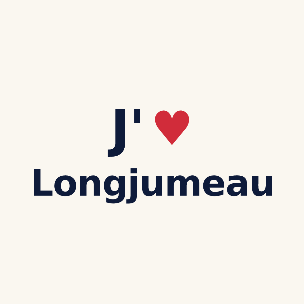 Tasse personnalisée Longjumeau — design J'aime Longjumeau