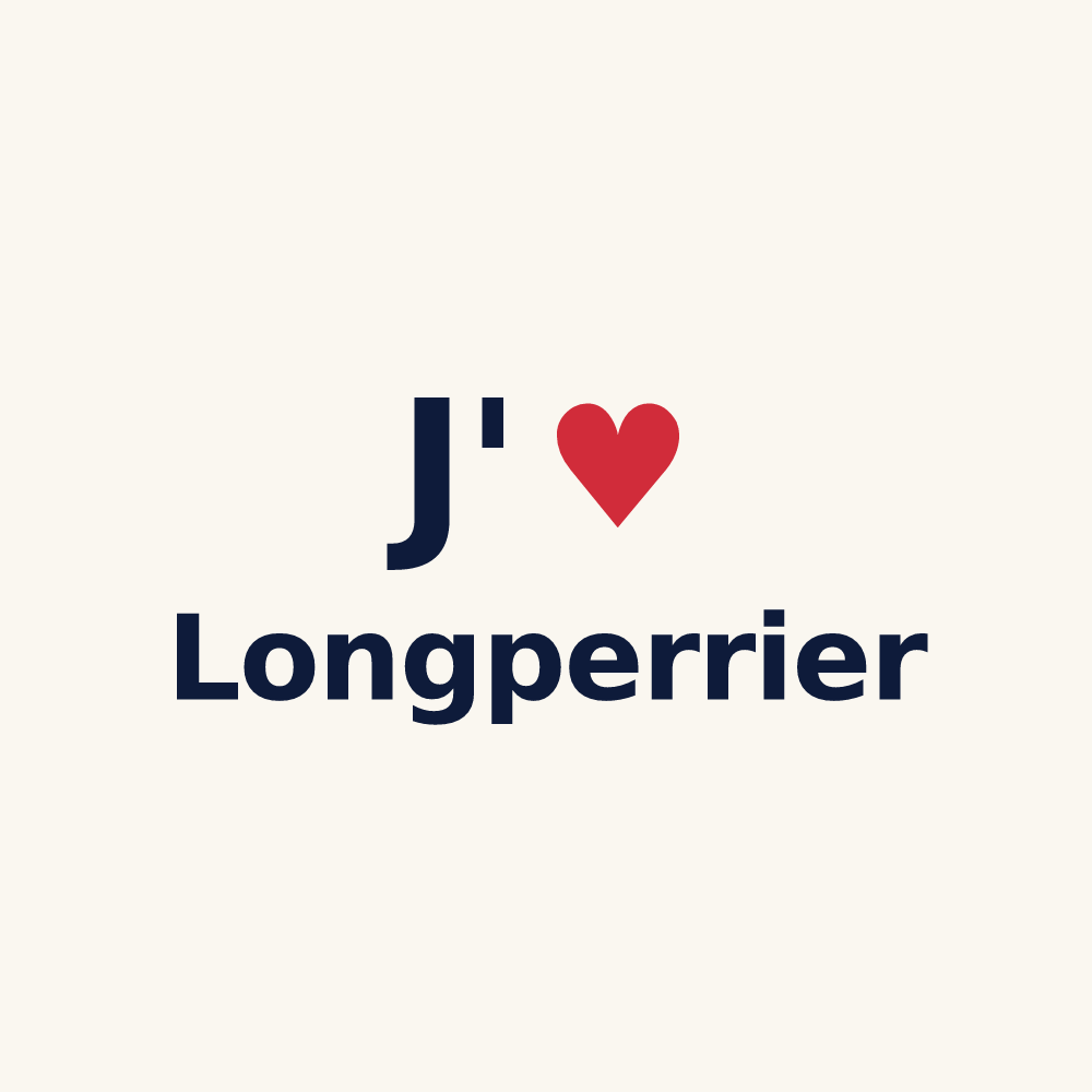 Tasse personnalisée Longperrier — design J'aime Longperrier