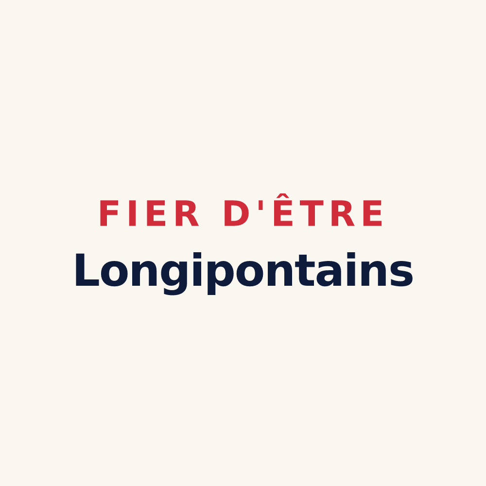 Tasse « Fier d'être Longipontains » — design pour Longpont-sur-Orge