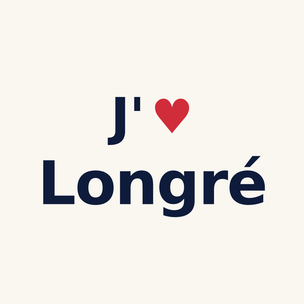 Tasse personnalisée Longré — design J'aime Longré