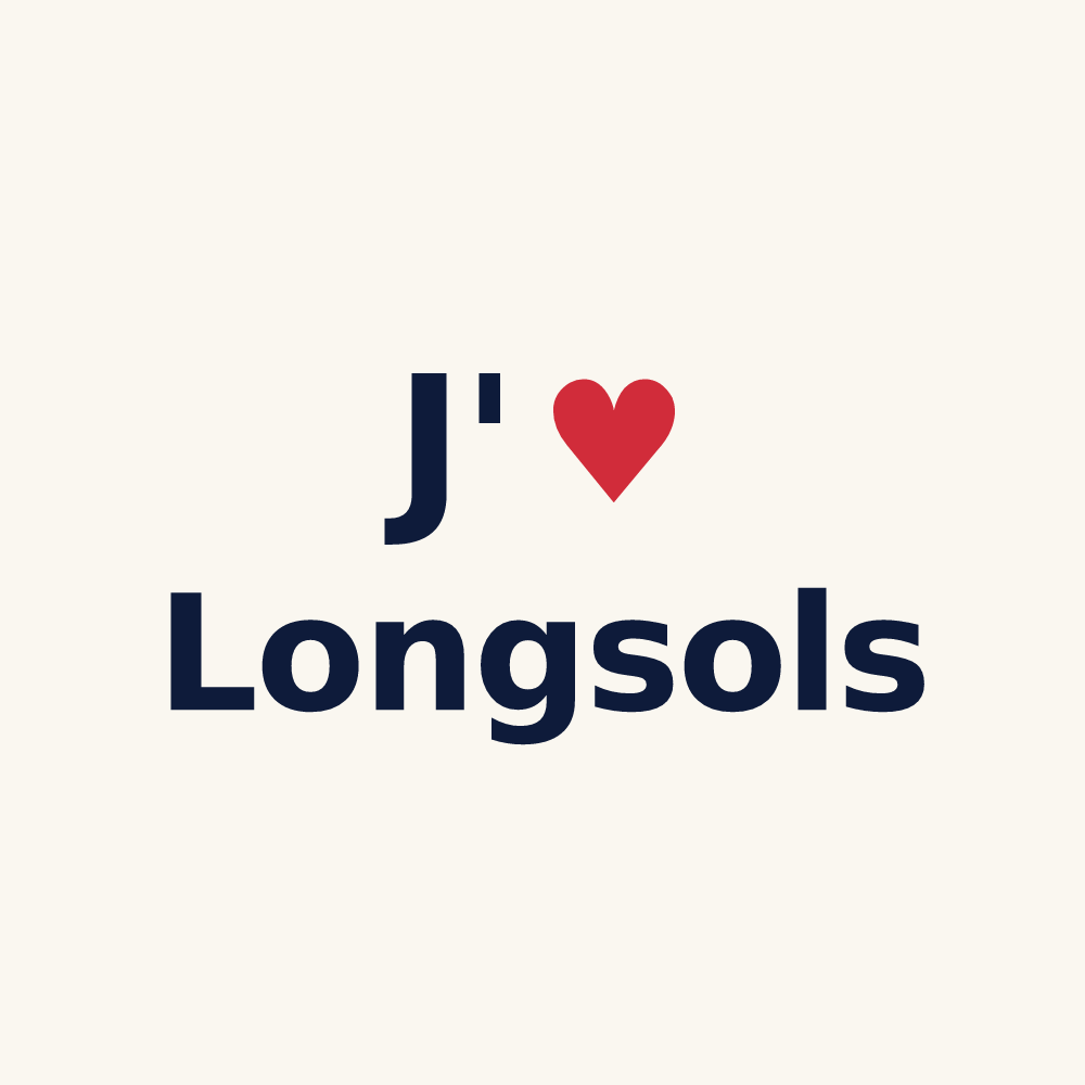 Tasse personnalisée Longsols — design J'aime Longsols