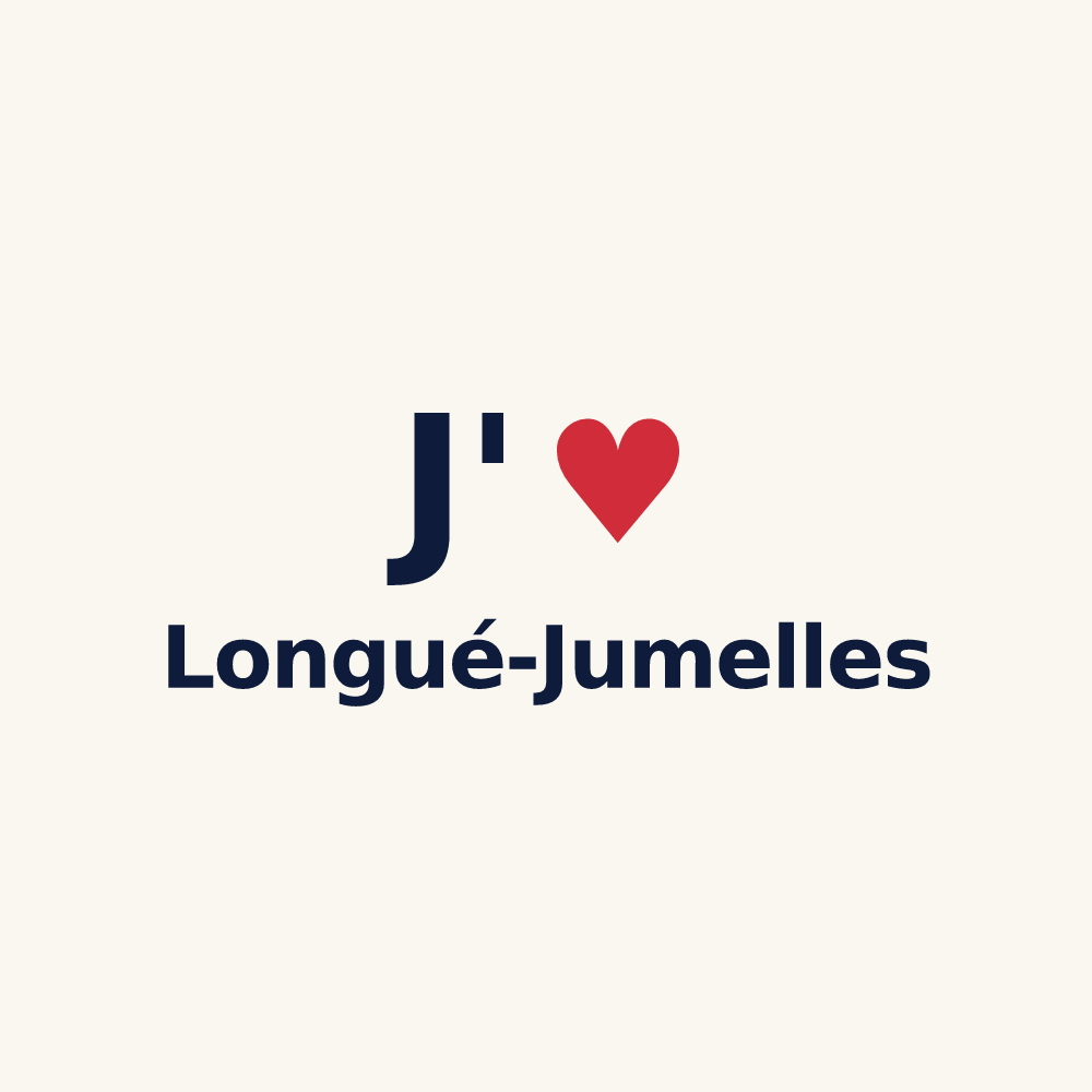 Tasse personnalisée Longué-Jumelles — design J'aime Longué-Jumelles