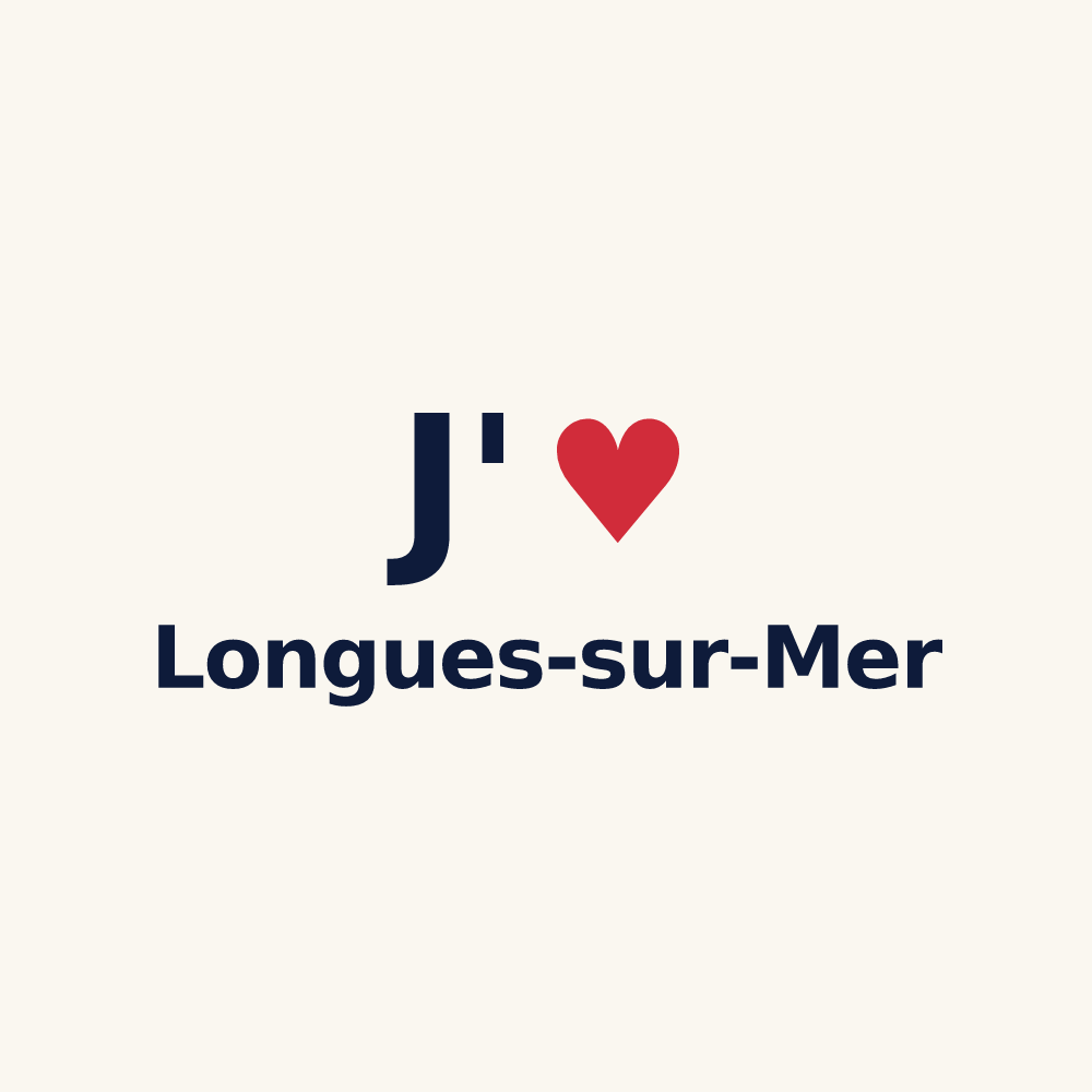 Tasse personnalisée Longues-sur-Mer — design J'aime Longues-sur-Mer
