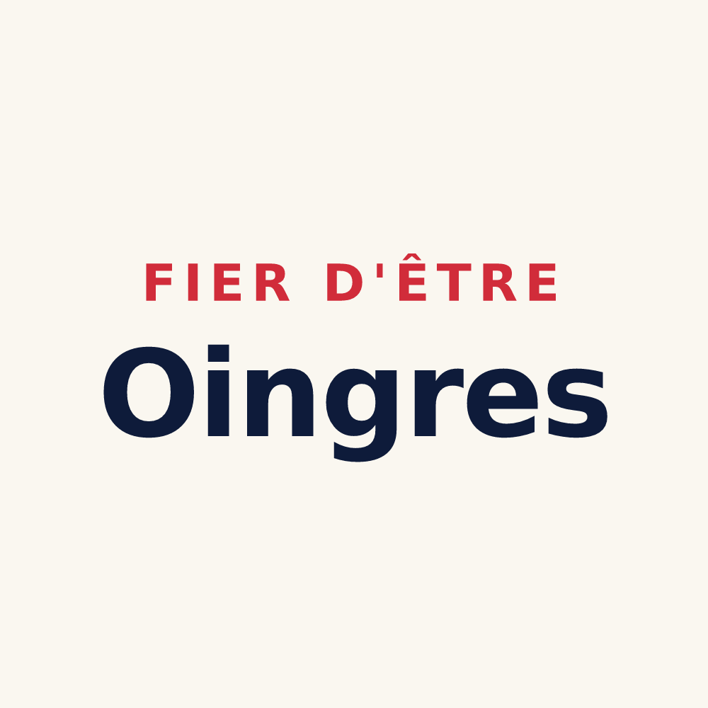 Tasse « Fier d'être Oingres » — design pour Longueville-sur-Aube