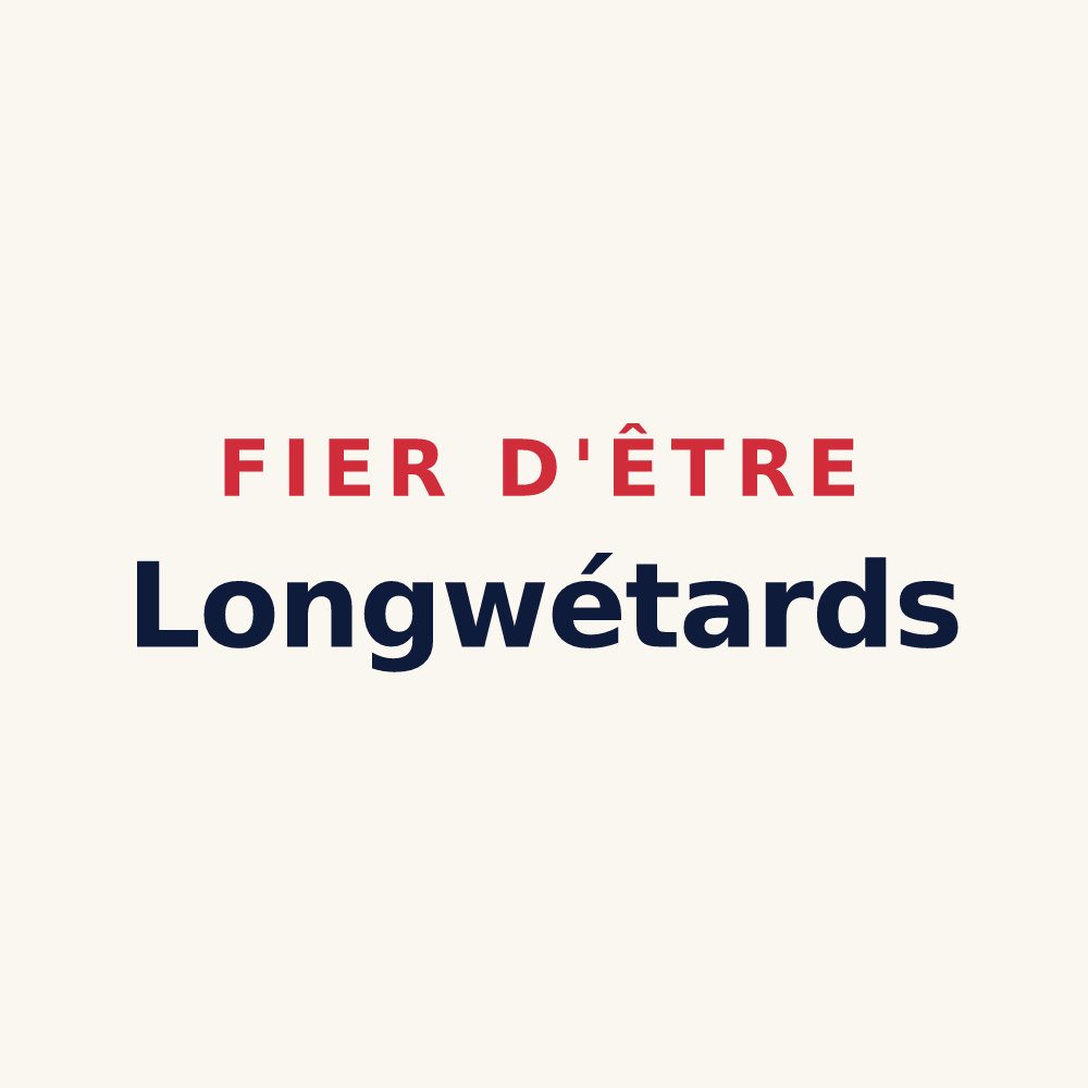 Tasse « Fier d'être Longwétards » — design pour Longwé