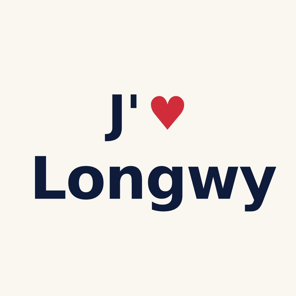 Tasse personnalisée Longwy — design J'aime Longwy